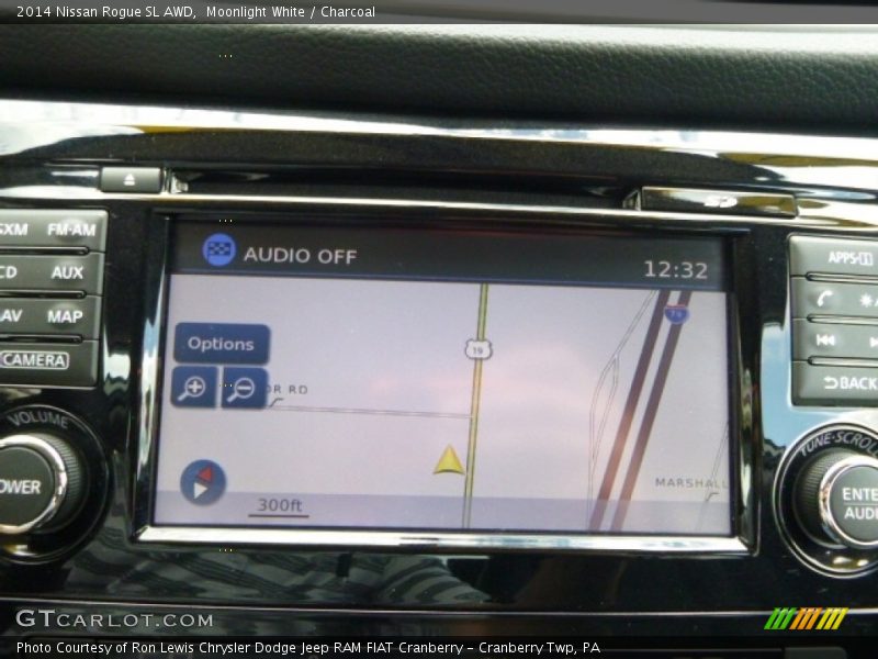 Moonlight White / Charcoal 2014 Nissan Rogue SL AWD