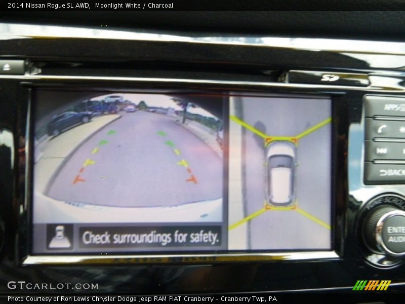 Moonlight White / Charcoal 2014 Nissan Rogue SL AWD