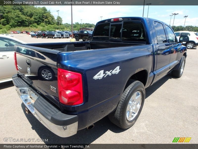 Atlantic Blue Pearl / Medium Slate Gray 2005 Dodge Dakota SLT Quad Cab 4x4