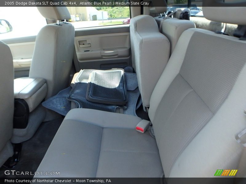 Atlantic Blue Pearl / Medium Slate Gray 2005 Dodge Dakota SLT Quad Cab 4x4
