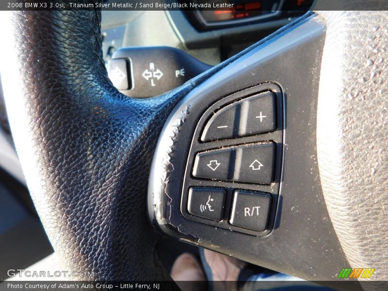Titanium Silver Metallic / Sand Beige/Black Nevada Leather 2008 BMW X3 3.0si