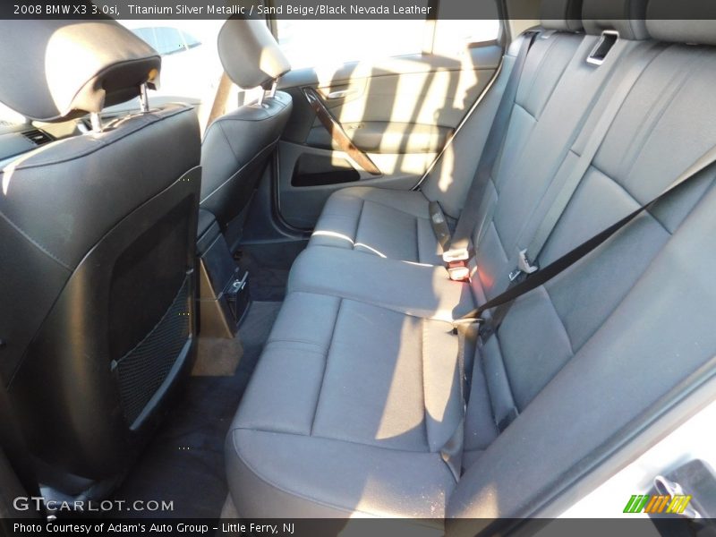 Titanium Silver Metallic / Sand Beige/Black Nevada Leather 2008 BMW X3 3.0si