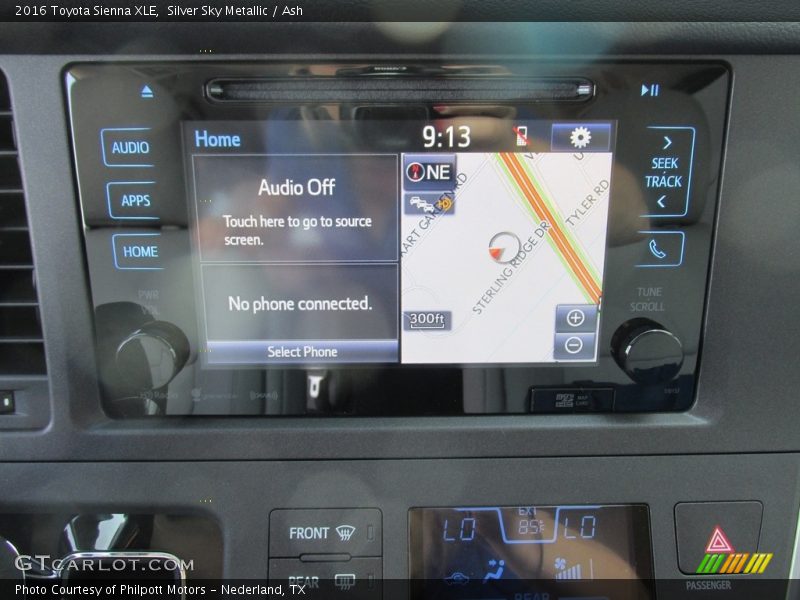 Silver Sky Metallic / Ash 2016 Toyota Sienna XLE
