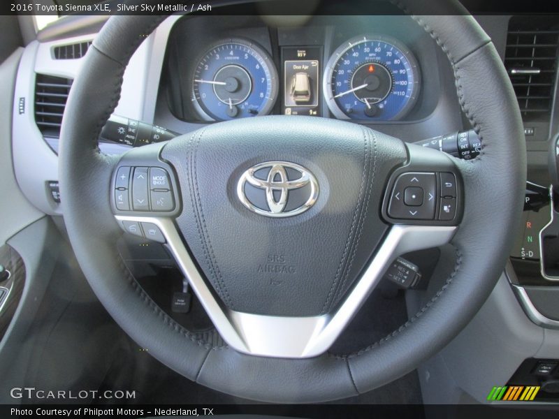 Silver Sky Metallic / Ash 2016 Toyota Sienna XLE