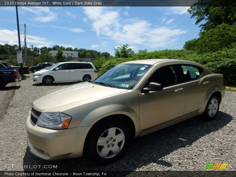 White Gold / Dark Slate Gray 2010 Dodge Avenger SXT