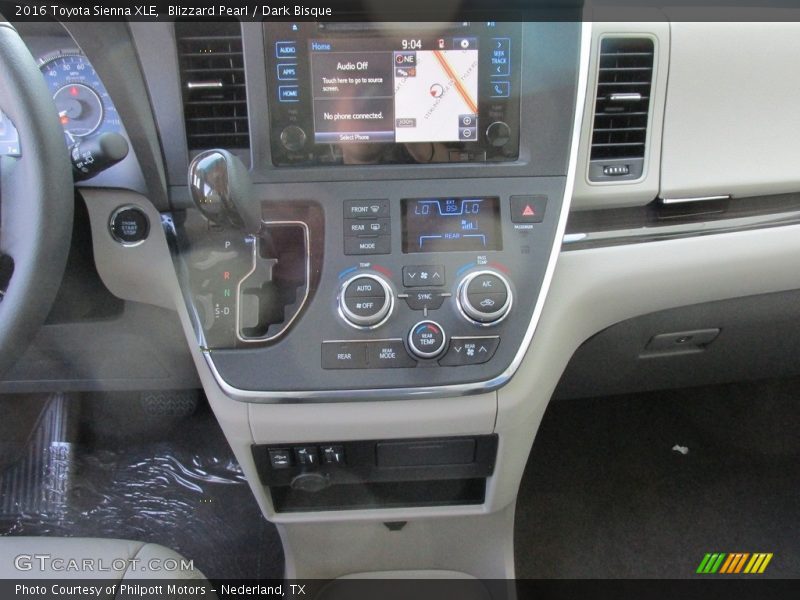 Blizzard Pearl / Dark Bisque 2016 Toyota Sienna XLE