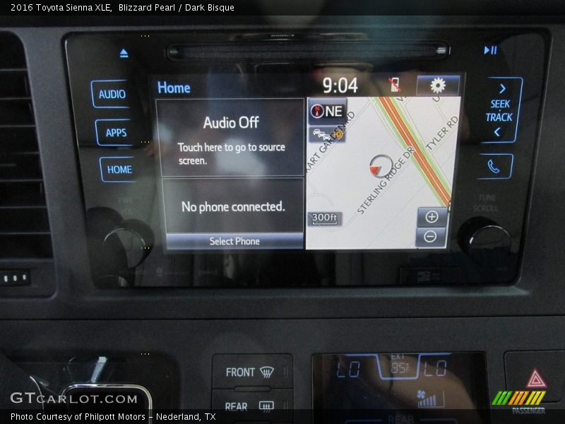 Blizzard Pearl / Dark Bisque 2016 Toyota Sienna XLE