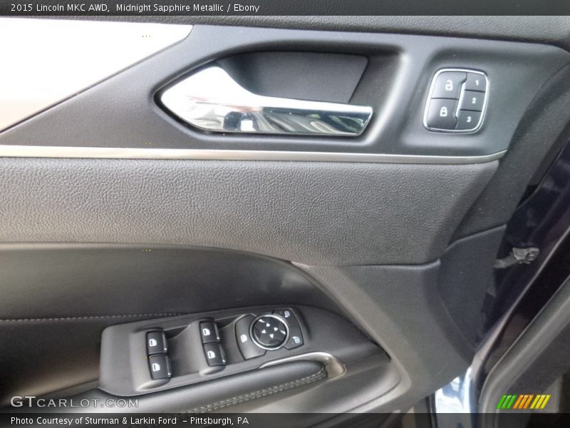 Midnight Sapphire Metallic / Ebony 2015 Lincoln MKC AWD