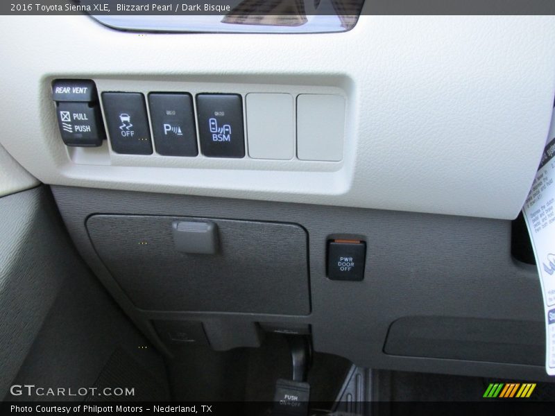 Blizzard Pearl / Dark Bisque 2016 Toyota Sienna XLE