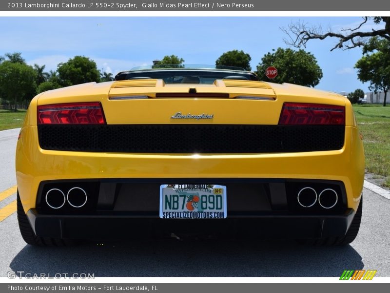 Giallo Midas Pearl Effect / Nero Perseus 2013 Lamborghini Gallardo LP 550-2 Spyder