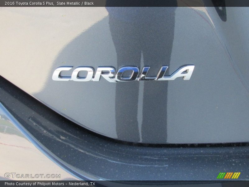 Slate Metallic / Black 2016 Toyota Corolla S Plus