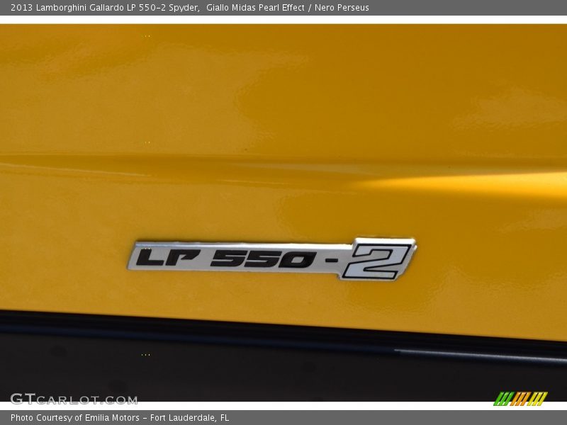 Giallo Midas Pearl Effect / Nero Perseus 2013 Lamborghini Gallardo LP 550-2 Spyder