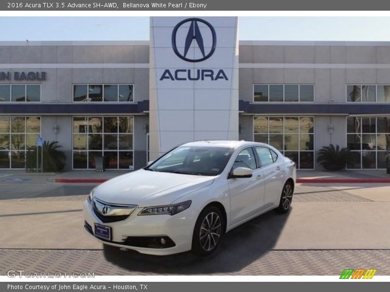 Bellanova White Pearl / Ebony 2016 Acura TLX 3.5 Advance SH-AWD