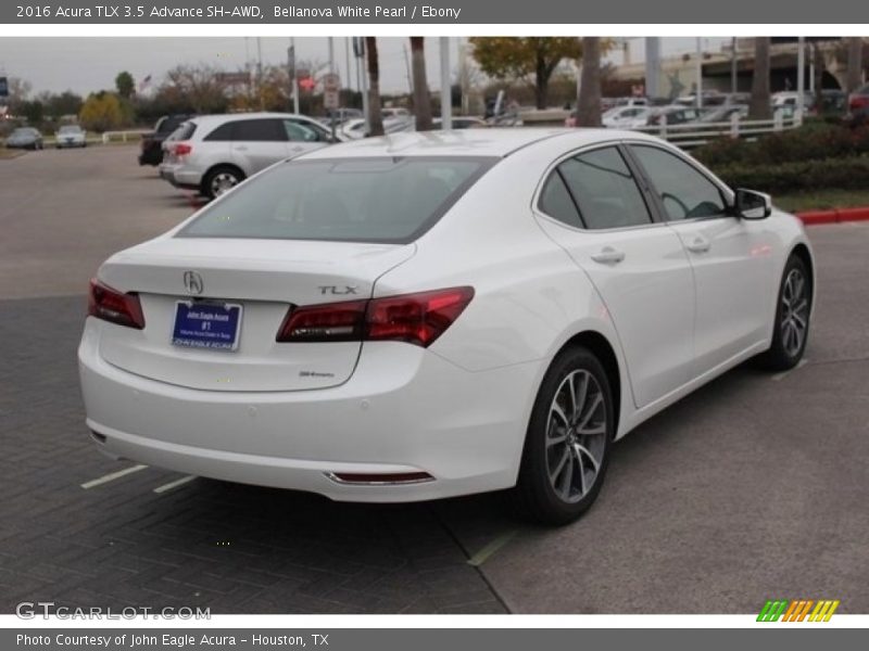 Bellanova White Pearl / Ebony 2016 Acura TLX 3.5 Advance SH-AWD