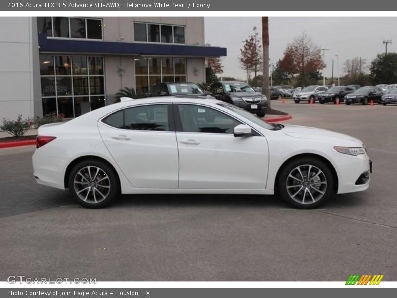 Bellanova White Pearl / Ebony 2016 Acura TLX 3.5 Advance SH-AWD