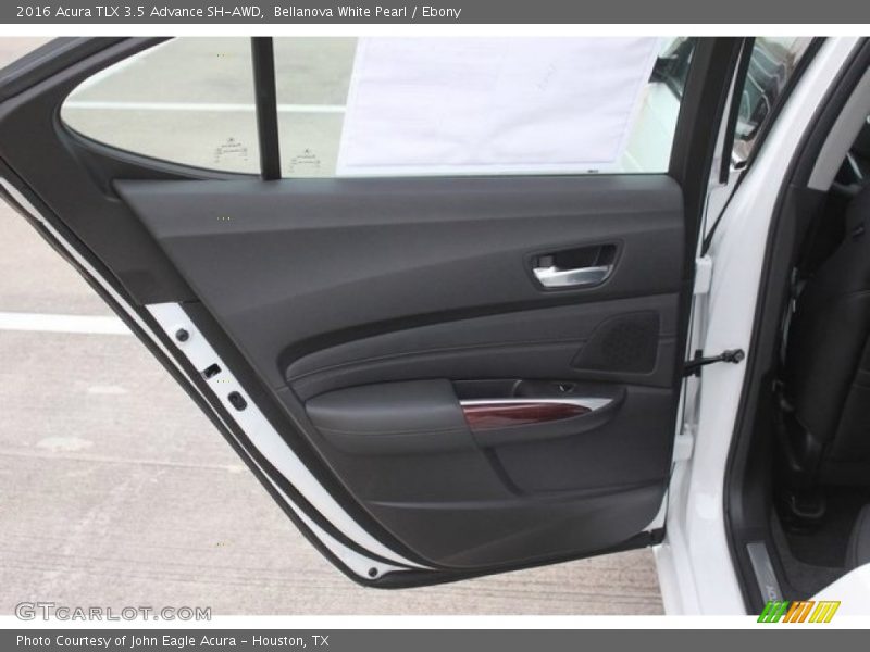 Bellanova White Pearl / Ebony 2016 Acura TLX 3.5 Advance SH-AWD