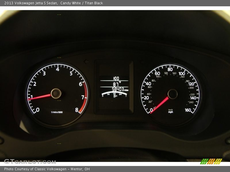 Candy White / Titan Black 2013 Volkswagen Jetta S Sedan