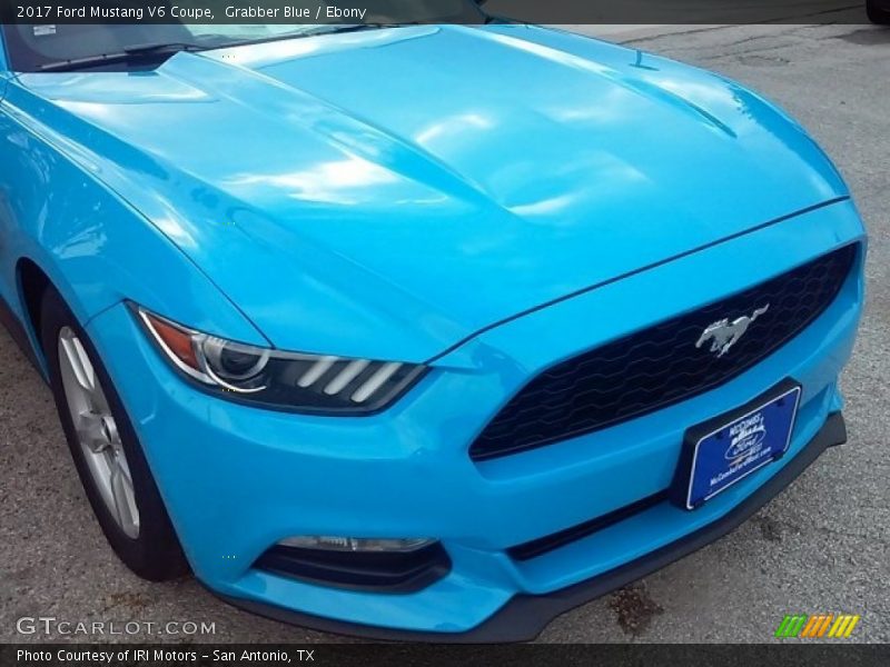 Grabber Blue / Ebony 2017 Ford Mustang V6 Coupe