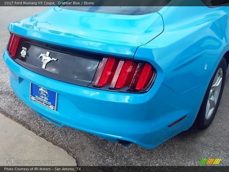 Grabber Blue / Ebony 2017 Ford Mustang V6 Coupe