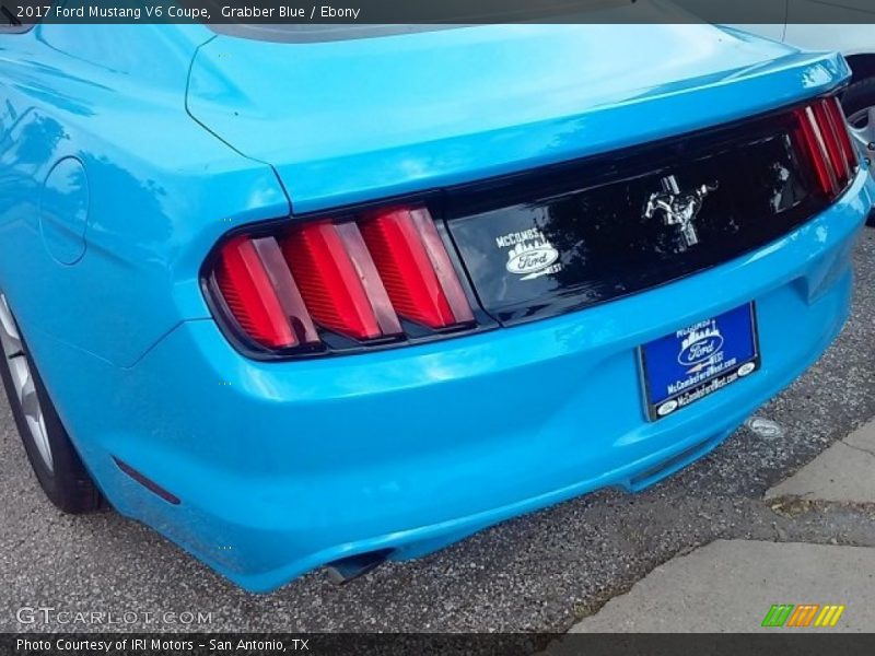 Grabber Blue / Ebony 2017 Ford Mustang V6 Coupe