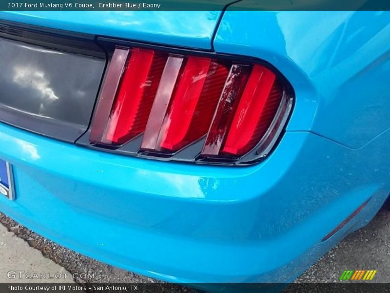 Grabber Blue / Ebony 2017 Ford Mustang V6 Coupe