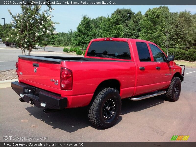 Flame Red / Medium Slate Gray 2007 Dodge Ram 1500 Sport Quad Cab 4x4