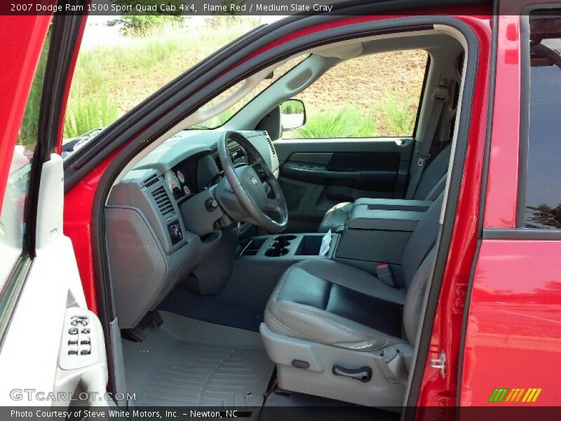 Flame Red / Medium Slate Gray 2007 Dodge Ram 1500 Sport Quad Cab 4x4