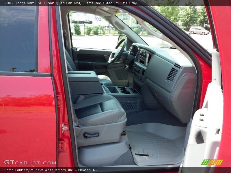 Flame Red / Medium Slate Gray 2007 Dodge Ram 1500 Sport Quad Cab 4x4