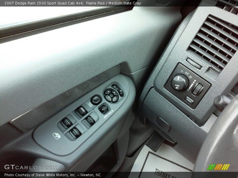 Flame Red / Medium Slate Gray 2007 Dodge Ram 1500 Sport Quad Cab 4x4