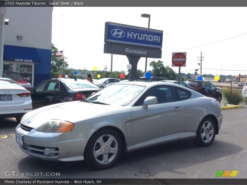 Super Silver / Black 2003 Hyundai Tiburon