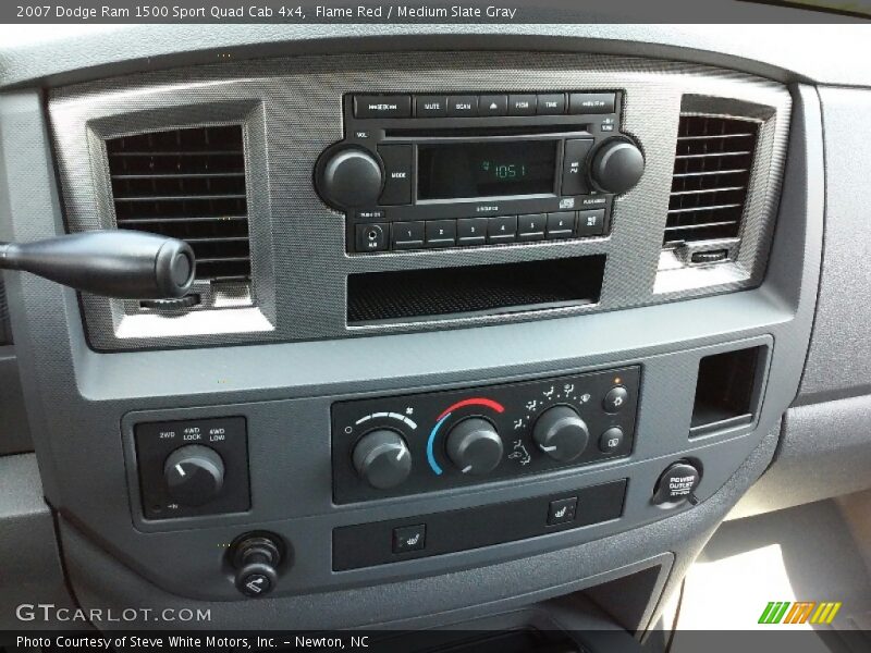 Flame Red / Medium Slate Gray 2007 Dodge Ram 1500 Sport Quad Cab 4x4