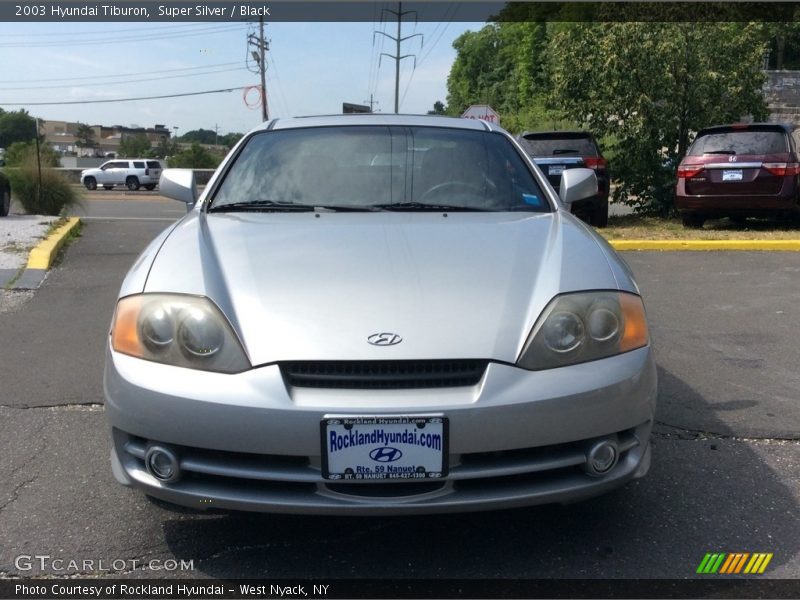 Super Silver / Black 2003 Hyundai Tiburon