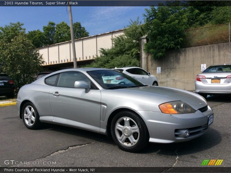 Super Silver / Black 2003 Hyundai Tiburon