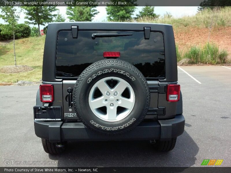 Granite Crystal Metallic / Black 2016 Jeep Wrangler Unlimited Sport 4x4