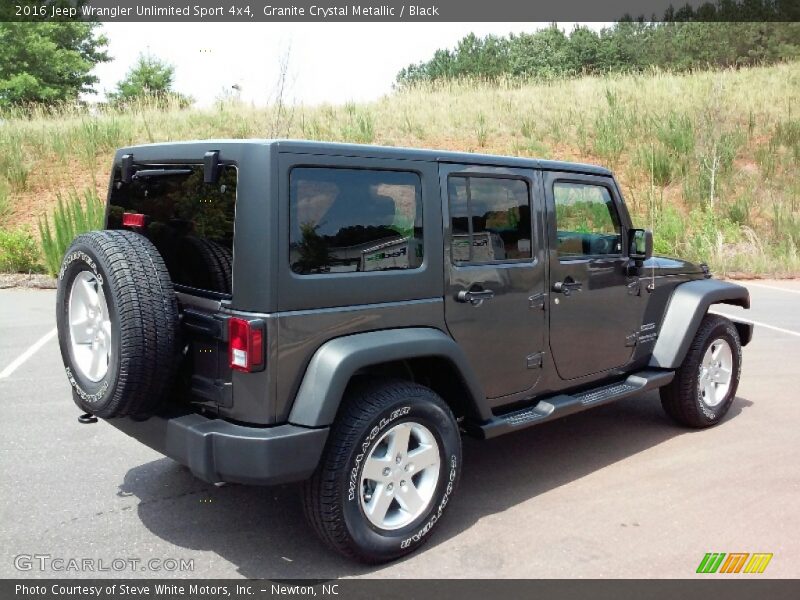 Granite Crystal Metallic / Black 2016 Jeep Wrangler Unlimited Sport 4x4