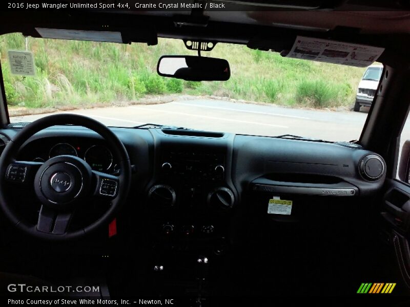 Granite Crystal Metallic / Black 2016 Jeep Wrangler Unlimited Sport 4x4