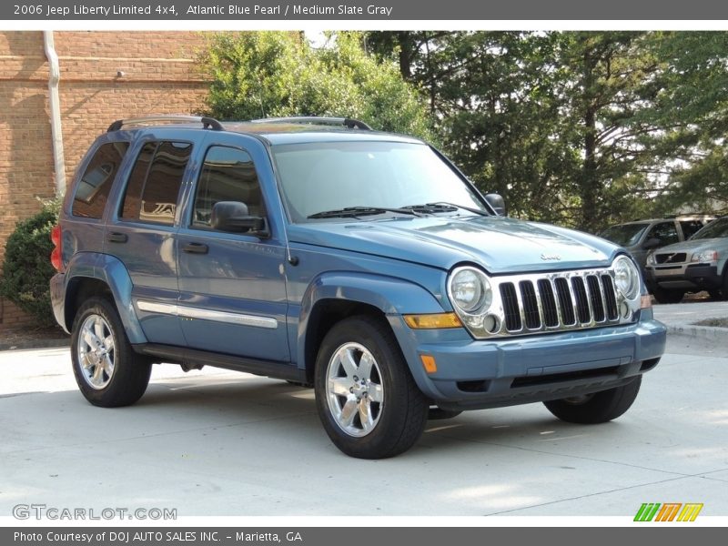 Atlantic Blue Pearl / Medium Slate Gray 2006 Jeep Liberty Limited 4x4