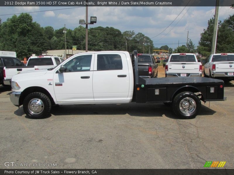 Bright White / Dark Slate/Medium Graystone 2012 Dodge Ram 3500 HD ST Crew Cab 4x4 Dually