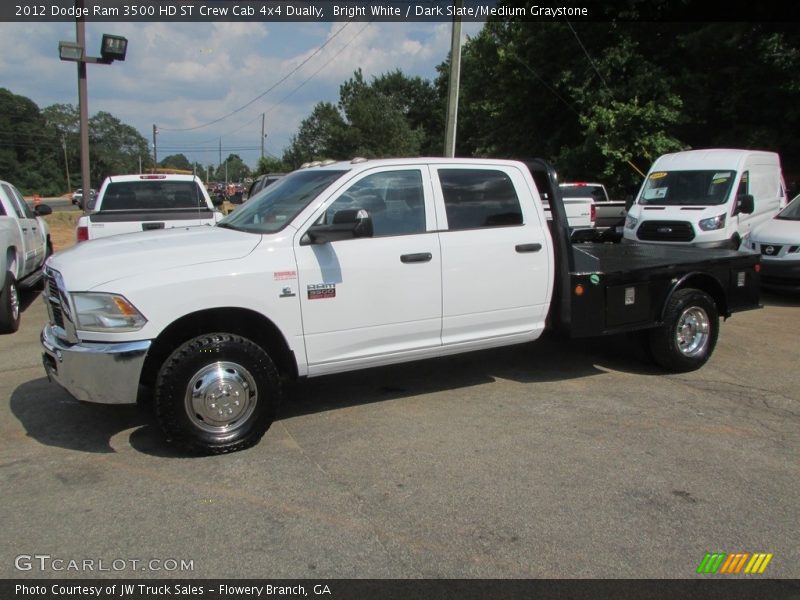 Bright White / Dark Slate/Medium Graystone 2012 Dodge Ram 3500 HD ST Crew Cab 4x4 Dually