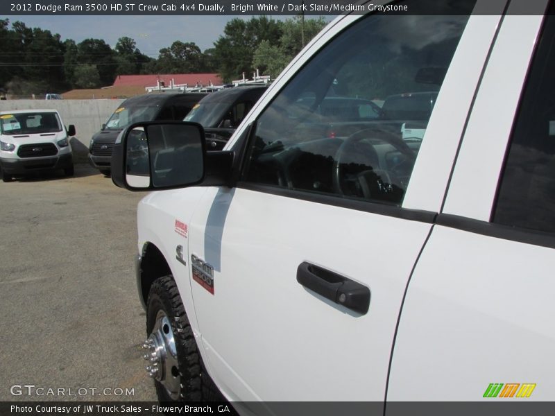 Bright White / Dark Slate/Medium Graystone 2012 Dodge Ram 3500 HD ST Crew Cab 4x4 Dually