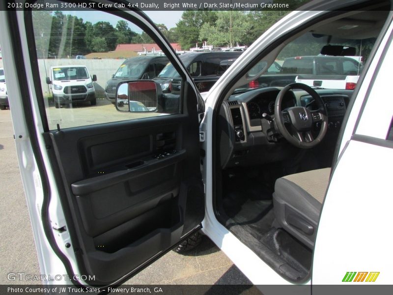 Bright White / Dark Slate/Medium Graystone 2012 Dodge Ram 3500 HD ST Crew Cab 4x4 Dually