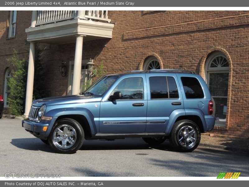 Atlantic Blue Pearl / Medium Slate Gray 2006 Jeep Liberty Limited 4x4