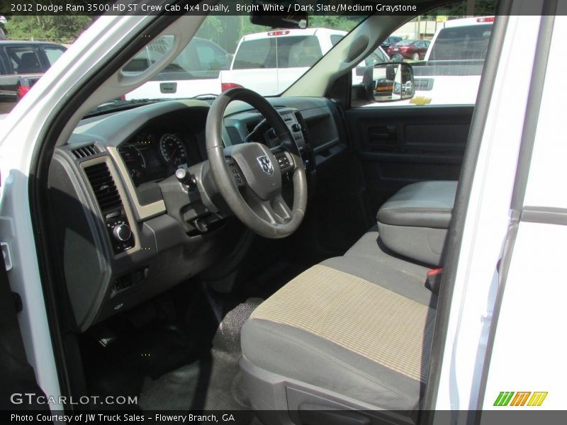 Bright White / Dark Slate/Medium Graystone 2012 Dodge Ram 3500 HD ST Crew Cab 4x4 Dually