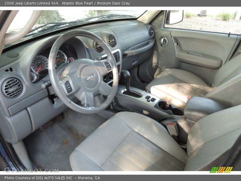 Atlantic Blue Pearl / Medium Slate Gray 2006 Jeep Liberty Limited 4x4