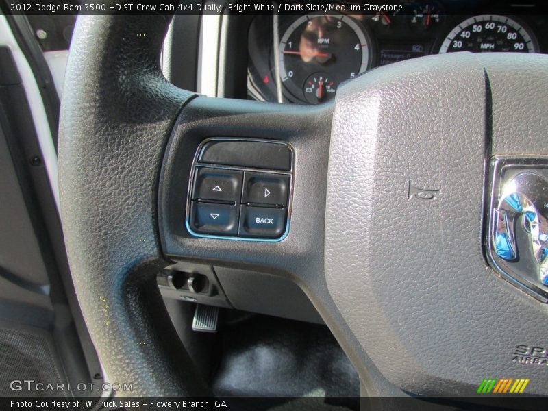 Bright White / Dark Slate/Medium Graystone 2012 Dodge Ram 3500 HD ST Crew Cab 4x4 Dually