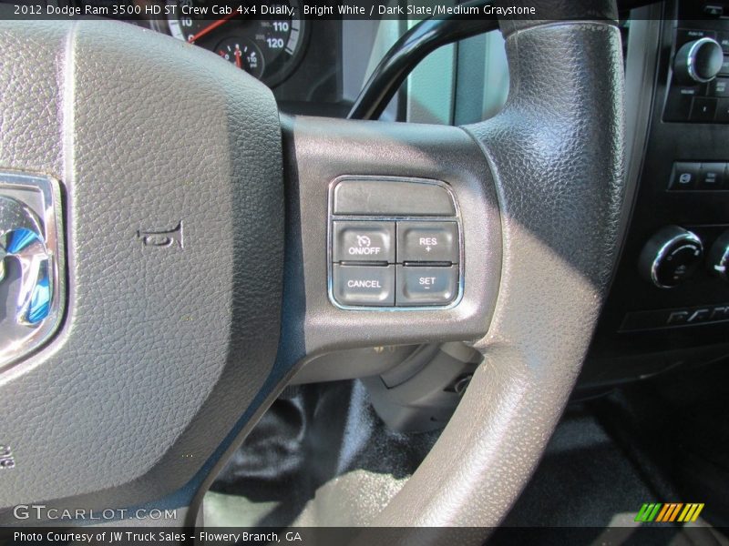 Bright White / Dark Slate/Medium Graystone 2012 Dodge Ram 3500 HD ST Crew Cab 4x4 Dually