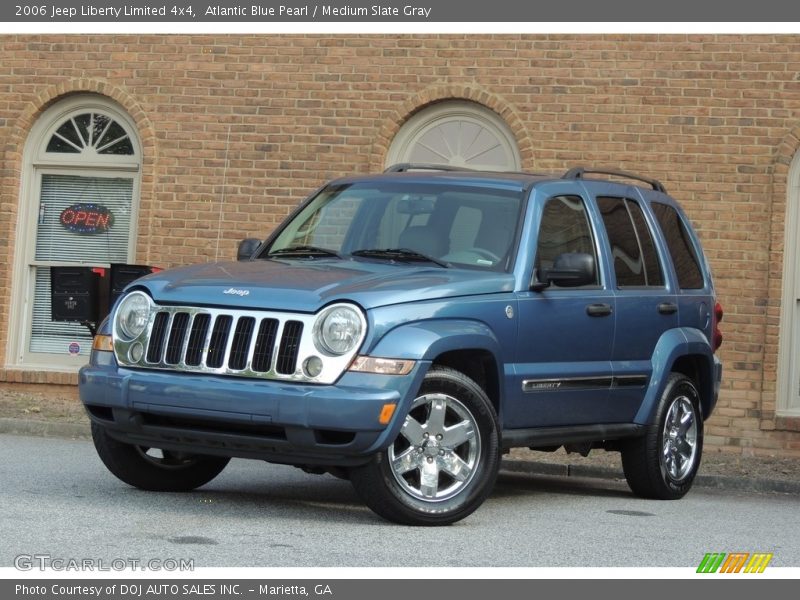 Atlantic Blue Pearl / Medium Slate Gray 2006 Jeep Liberty Limited 4x4