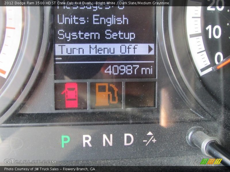 Bright White / Dark Slate/Medium Graystone 2012 Dodge Ram 3500 HD ST Crew Cab 4x4 Dually