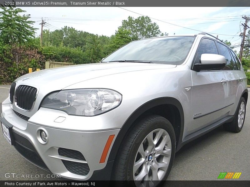 Titanium Silver Metallic / Black 2012 BMW X5 xDrive35i Premium