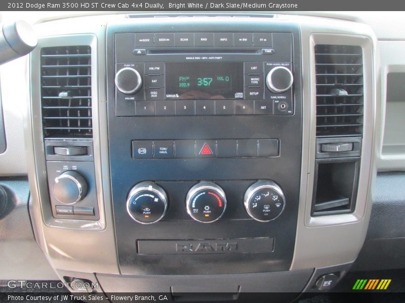 Bright White / Dark Slate/Medium Graystone 2012 Dodge Ram 3500 HD ST Crew Cab 4x4 Dually